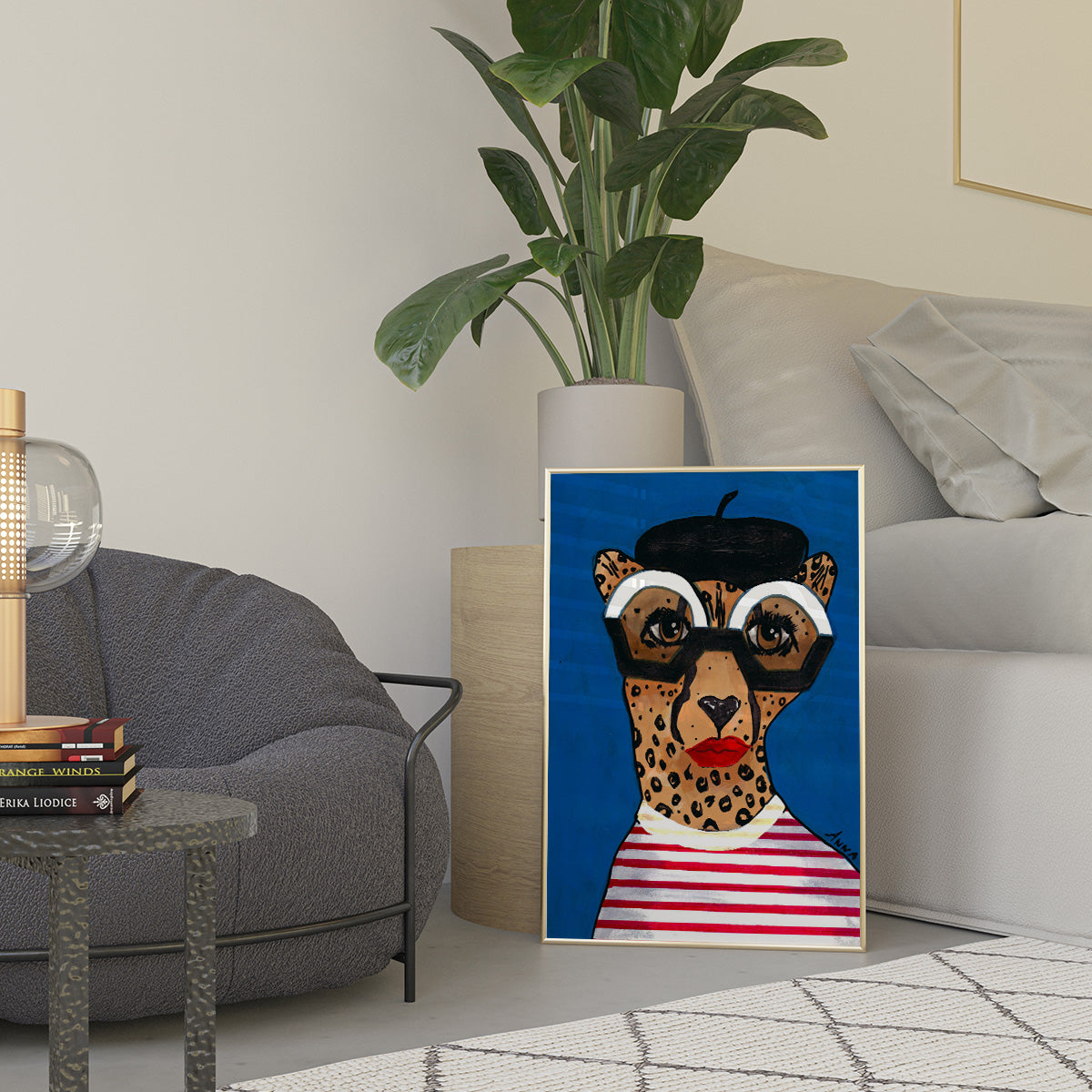 Specs in Paris Wall print