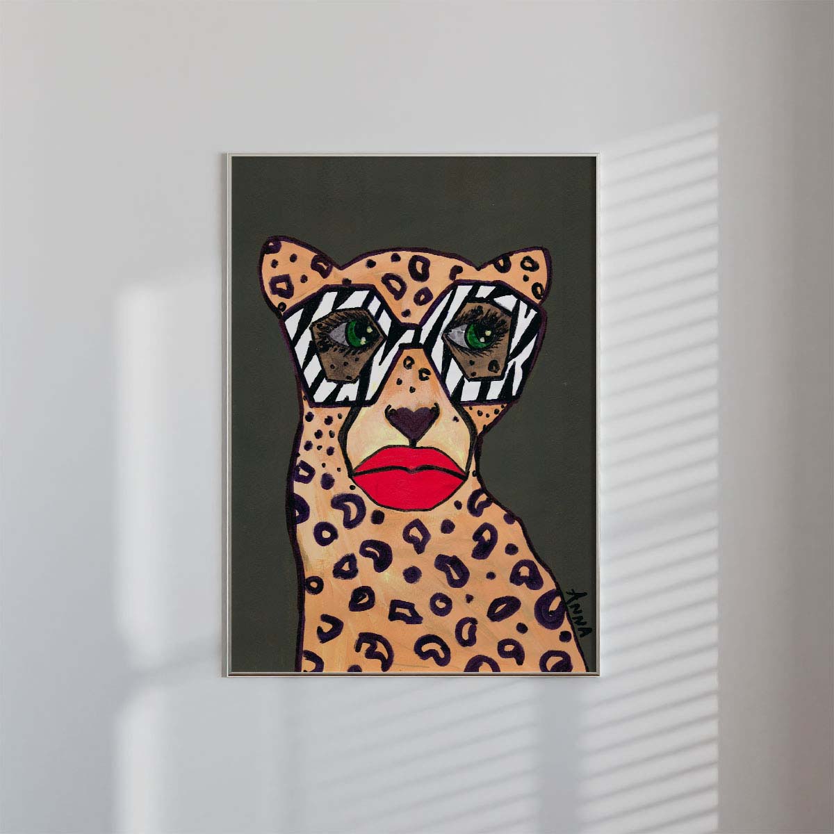 Zebra Specs Wall print