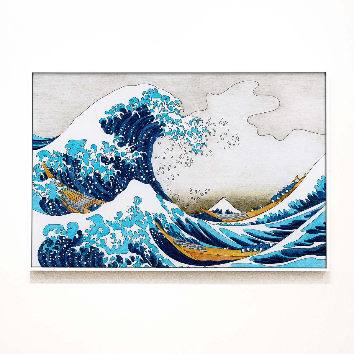 The Great Wave Wall print