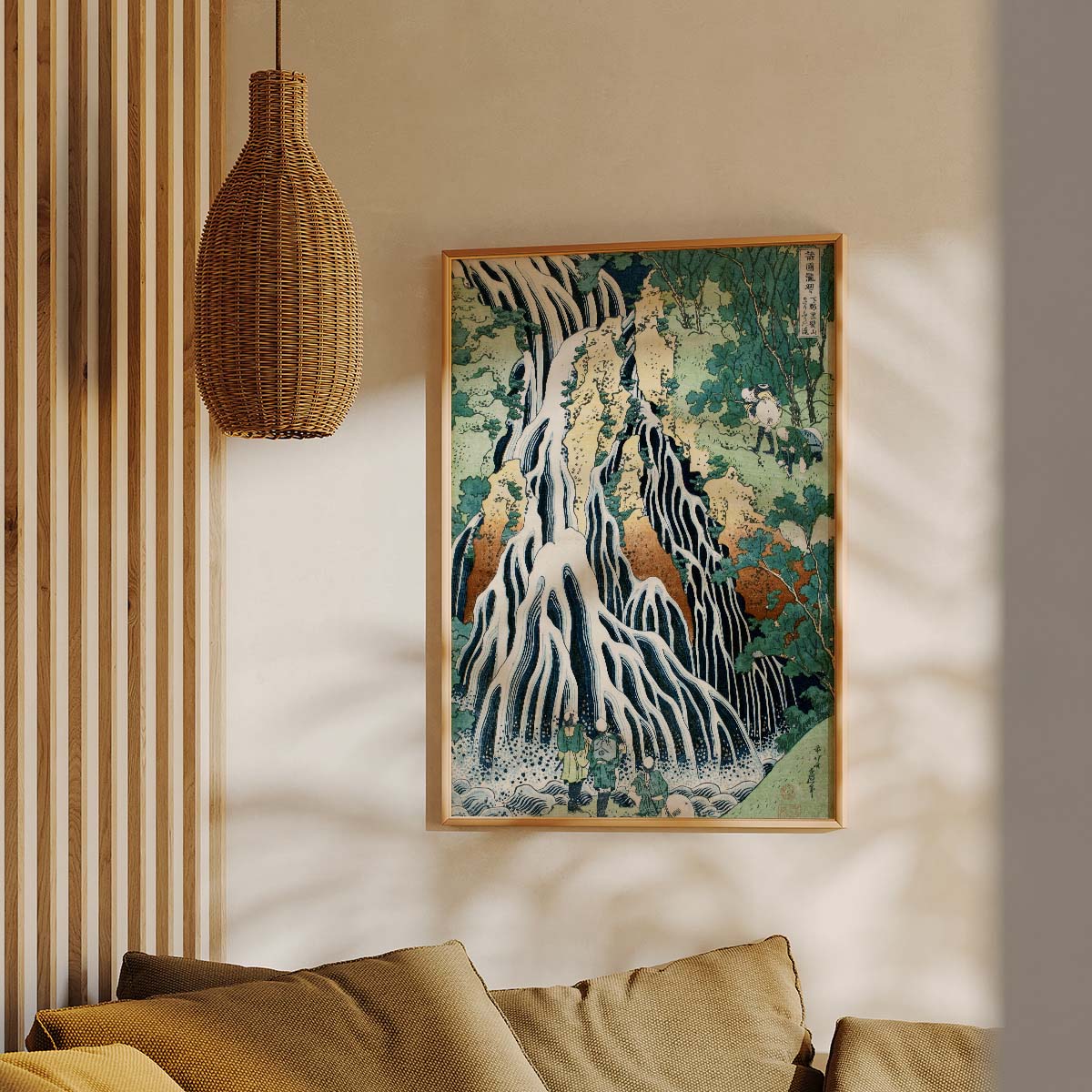 Japanese Waterfall Wall print