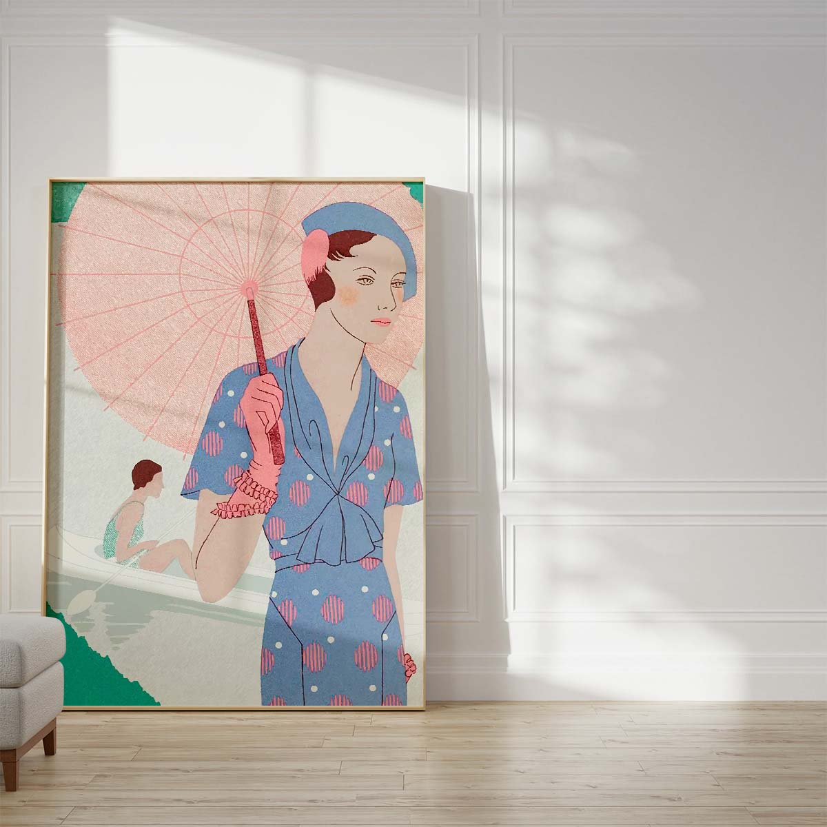 Fashion Young Woman Wall print