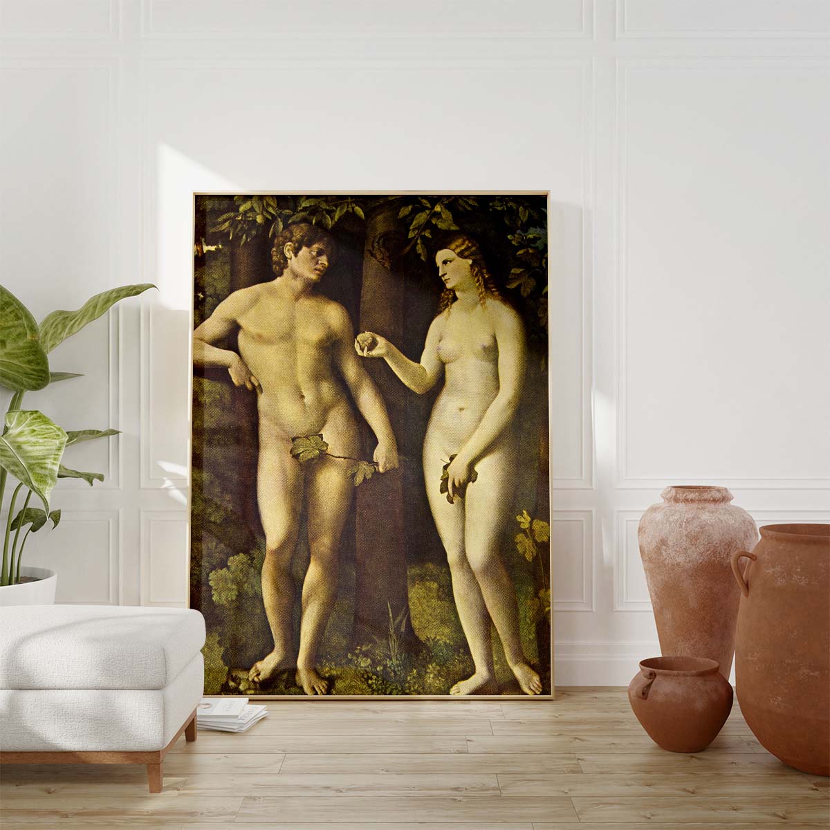 Adam & Eve Wall print