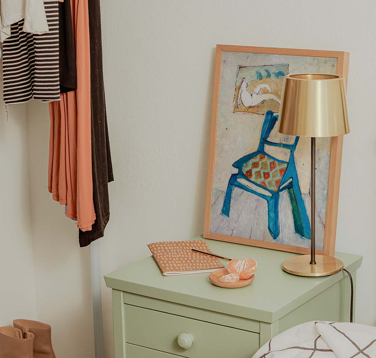 Blue Chair Wall print