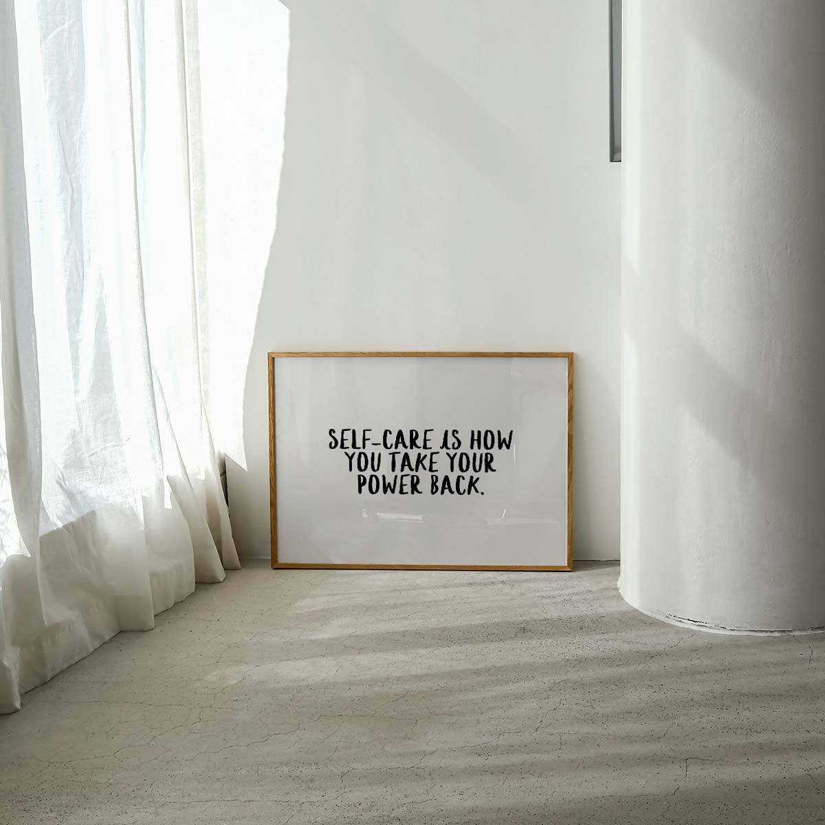 Self-care is Power Wall print