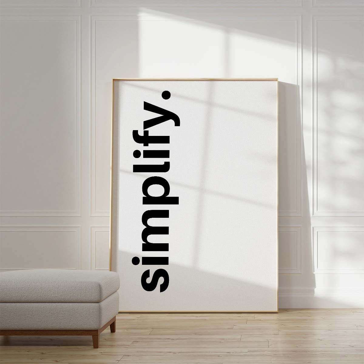 Simplify Wall print