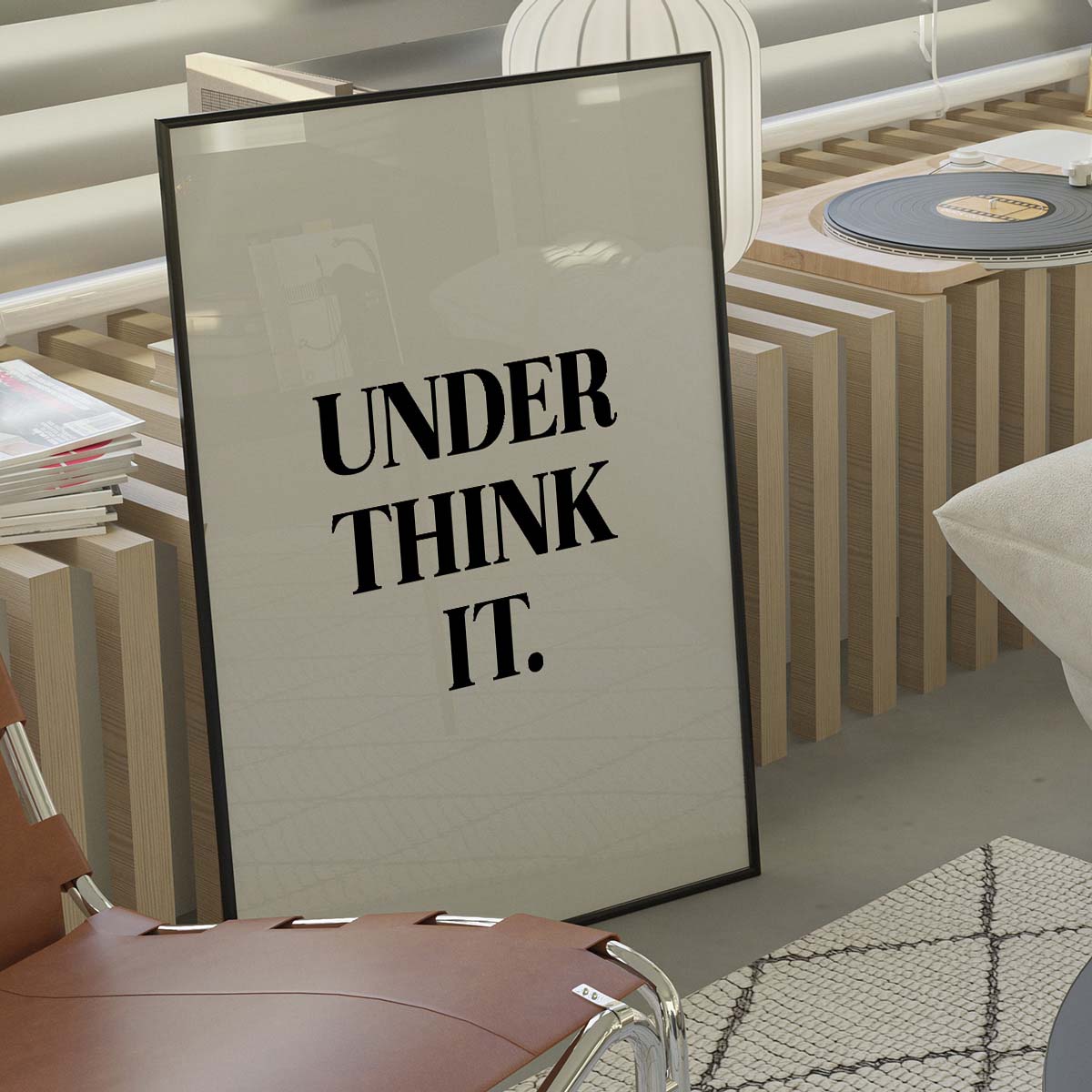 Under Think It Wall print