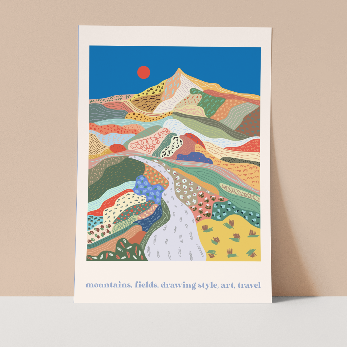 Colour Landscape Wall print