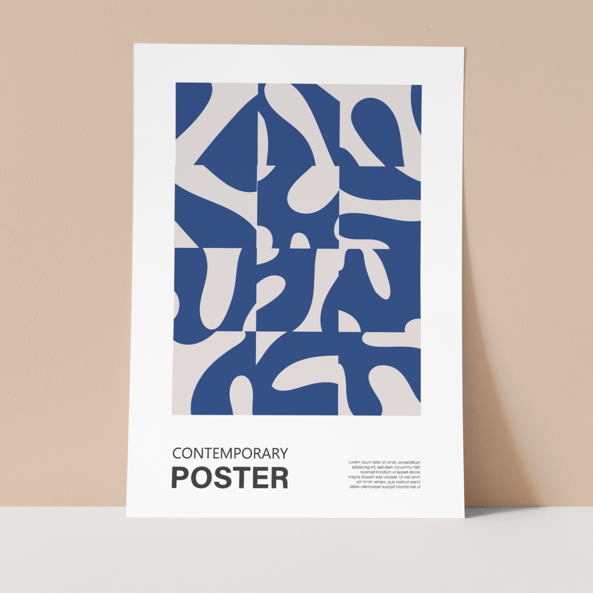 Contemporary Blue 1 Wall print