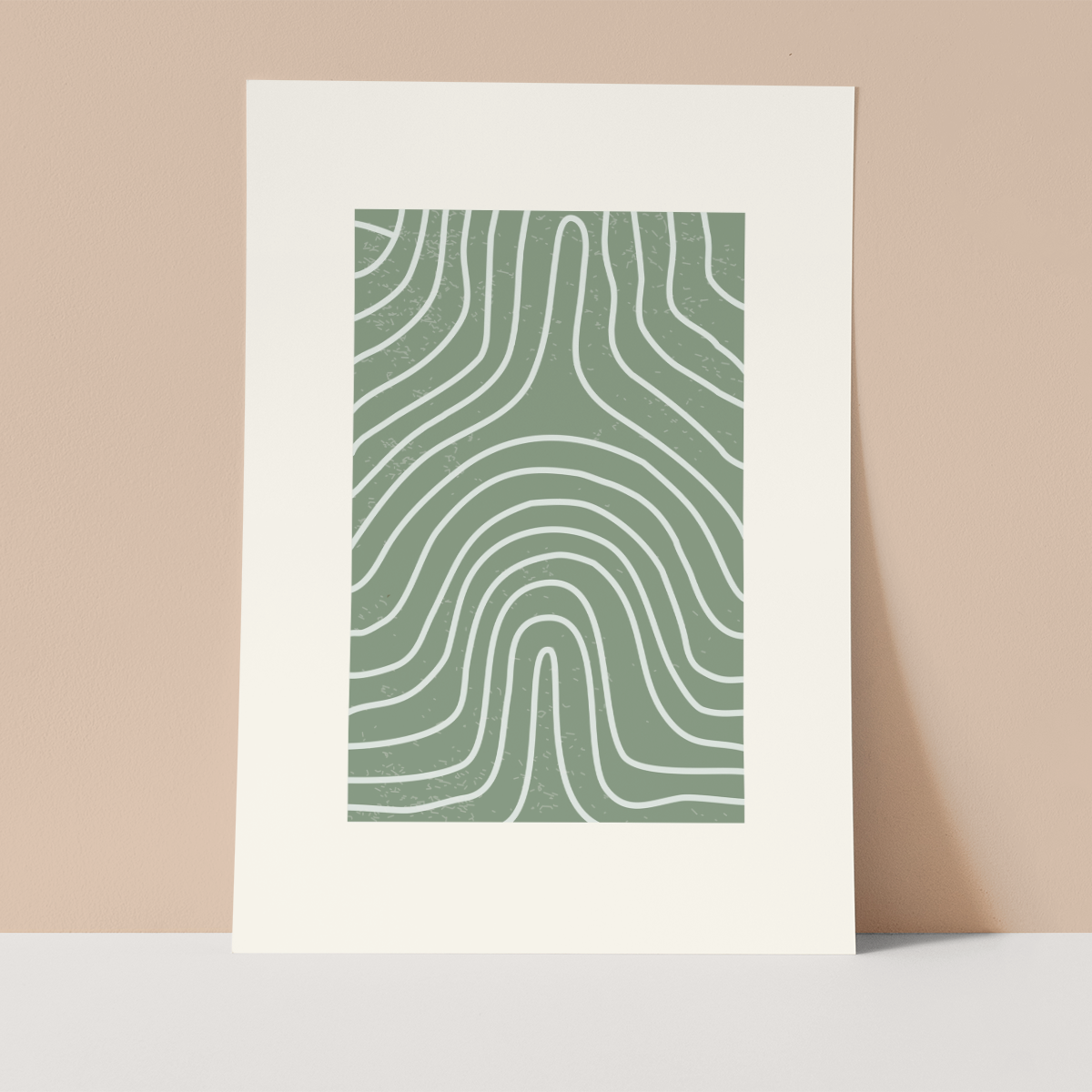 Minimalist Green 1 Wall print