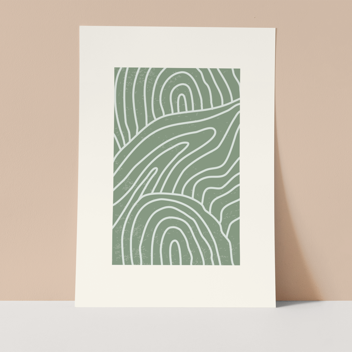 Minimalist Green 3 Wall print