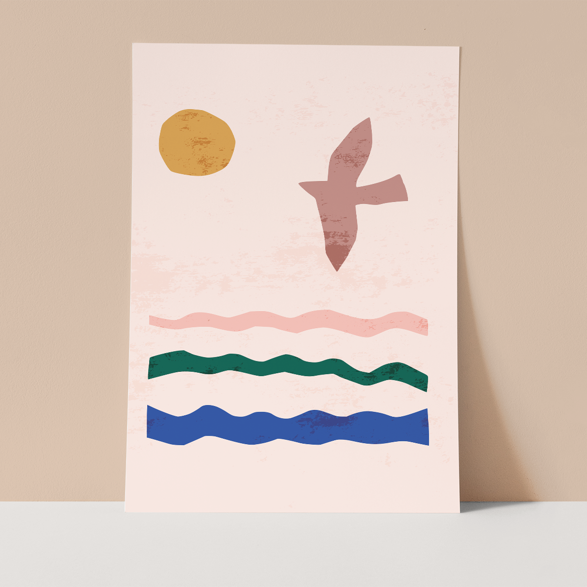 Abstract Art of Birds Wall print