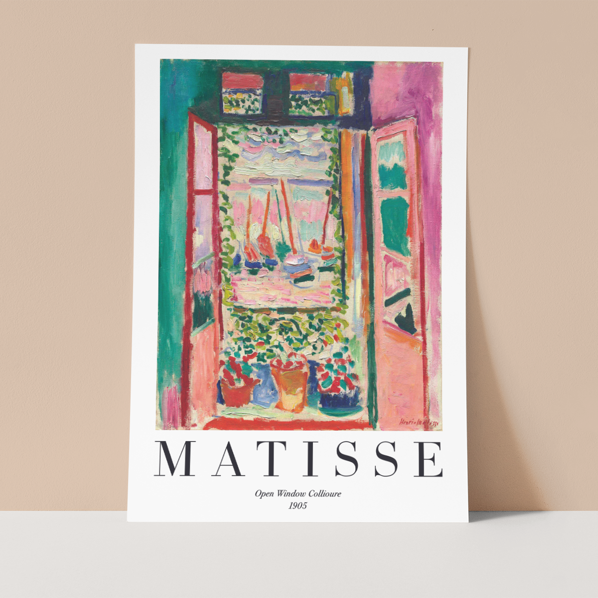 Matisse The Open Window Wall print