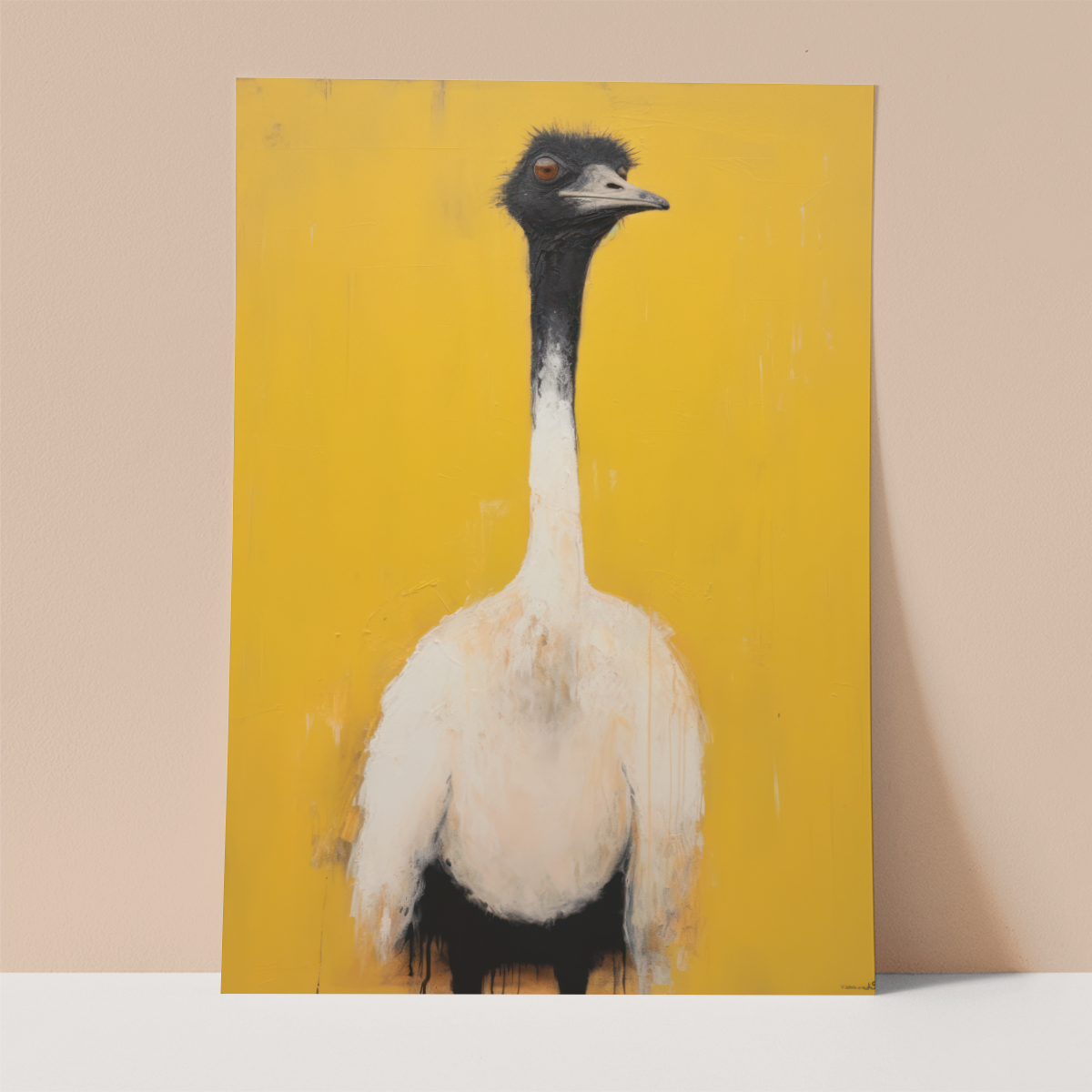 Ostrich Wall print