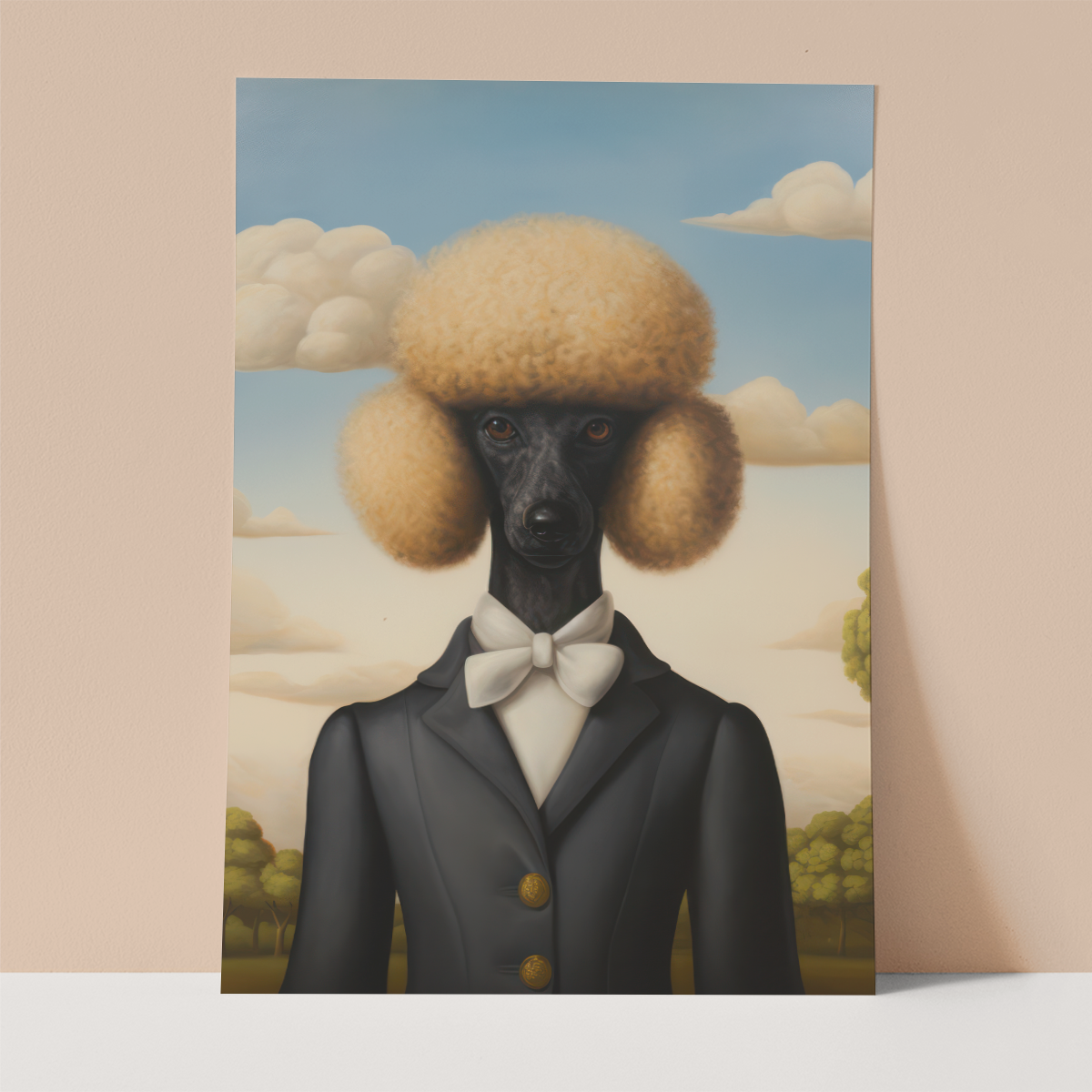 Surreal Dog Wall print
