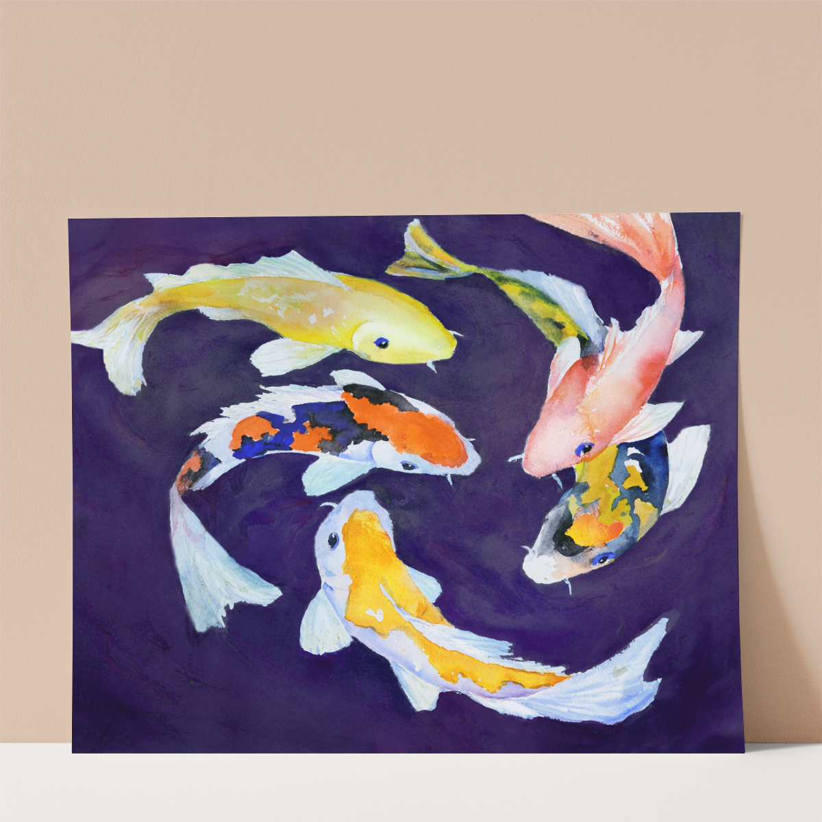 Goldfish in Pond Wall print