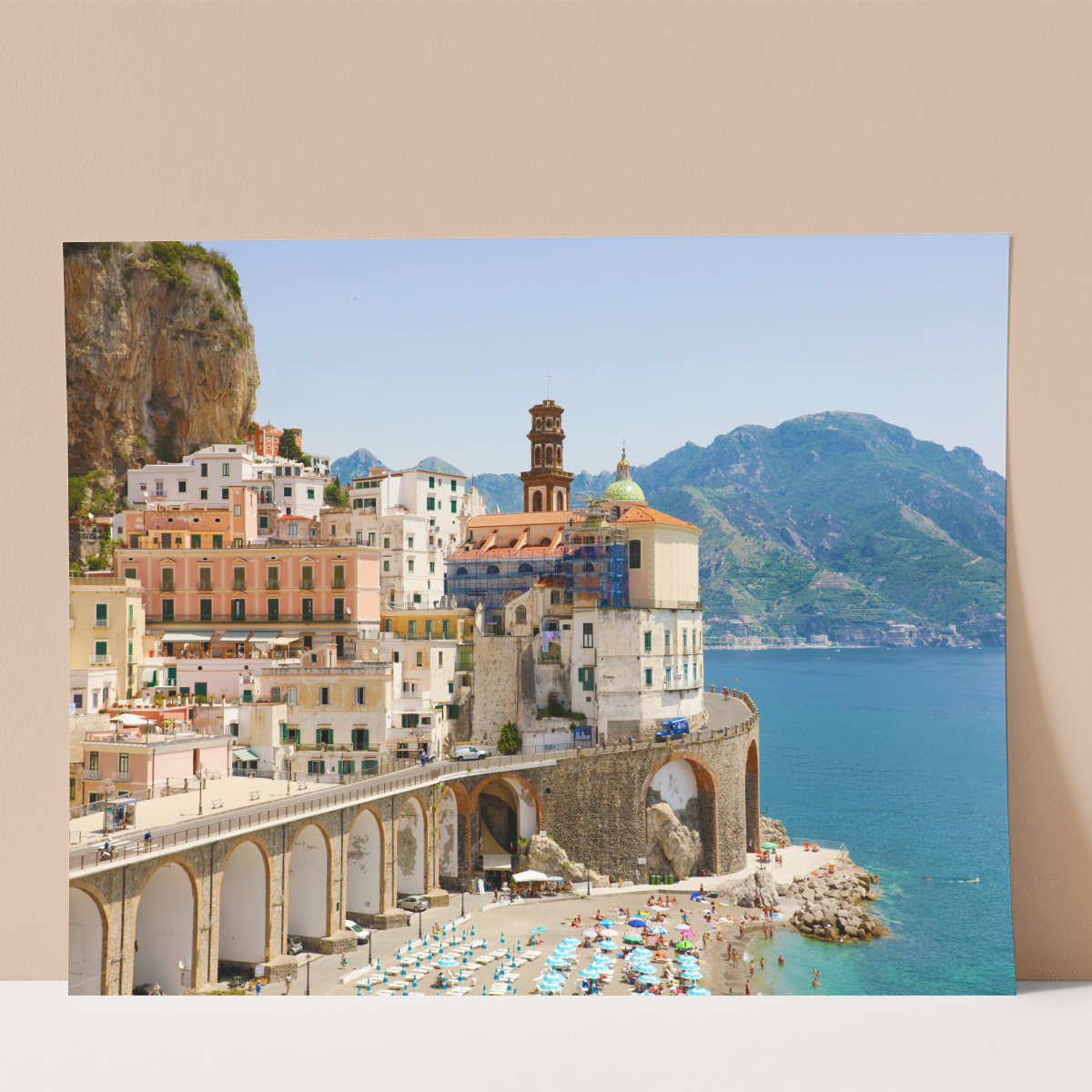 Atrani Village in Italy Wall print