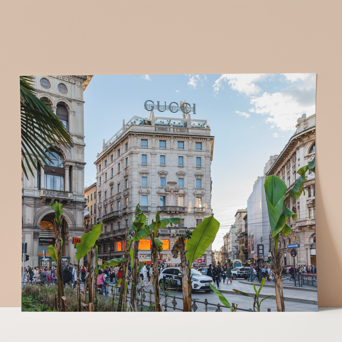 Gucci Sign in Milan Wall print