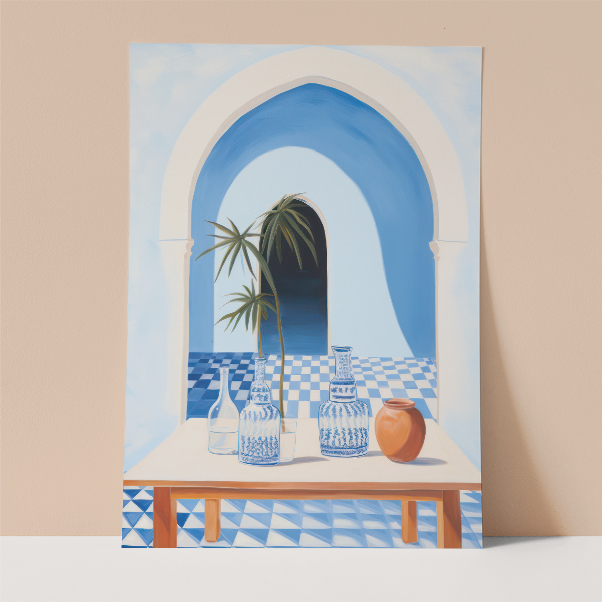 Dreamy Terrace Wall print