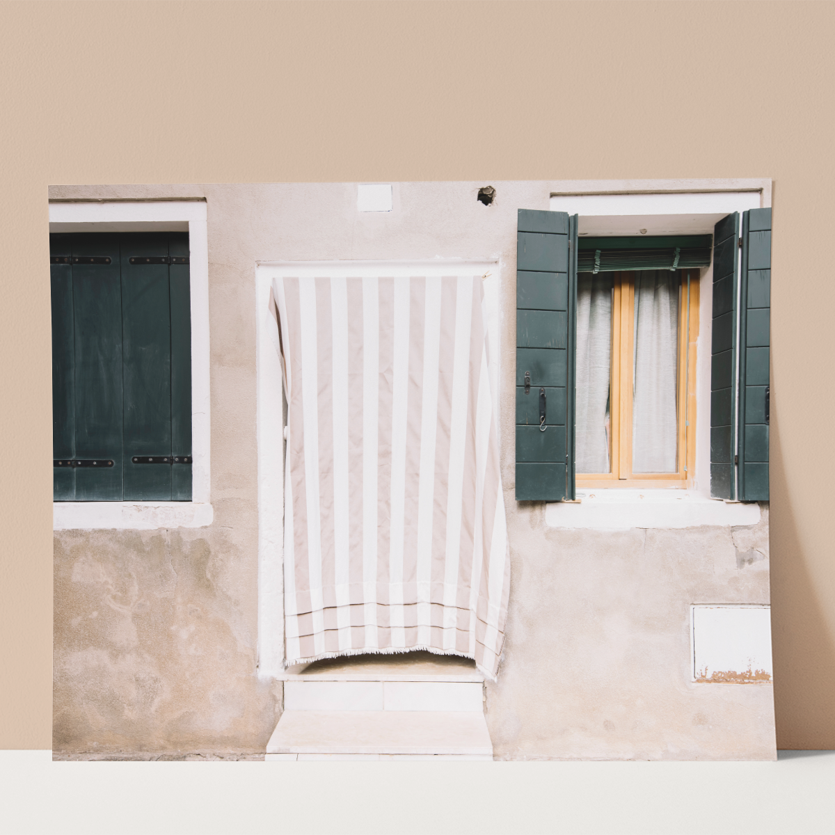 Colourful House in Italy Wall print