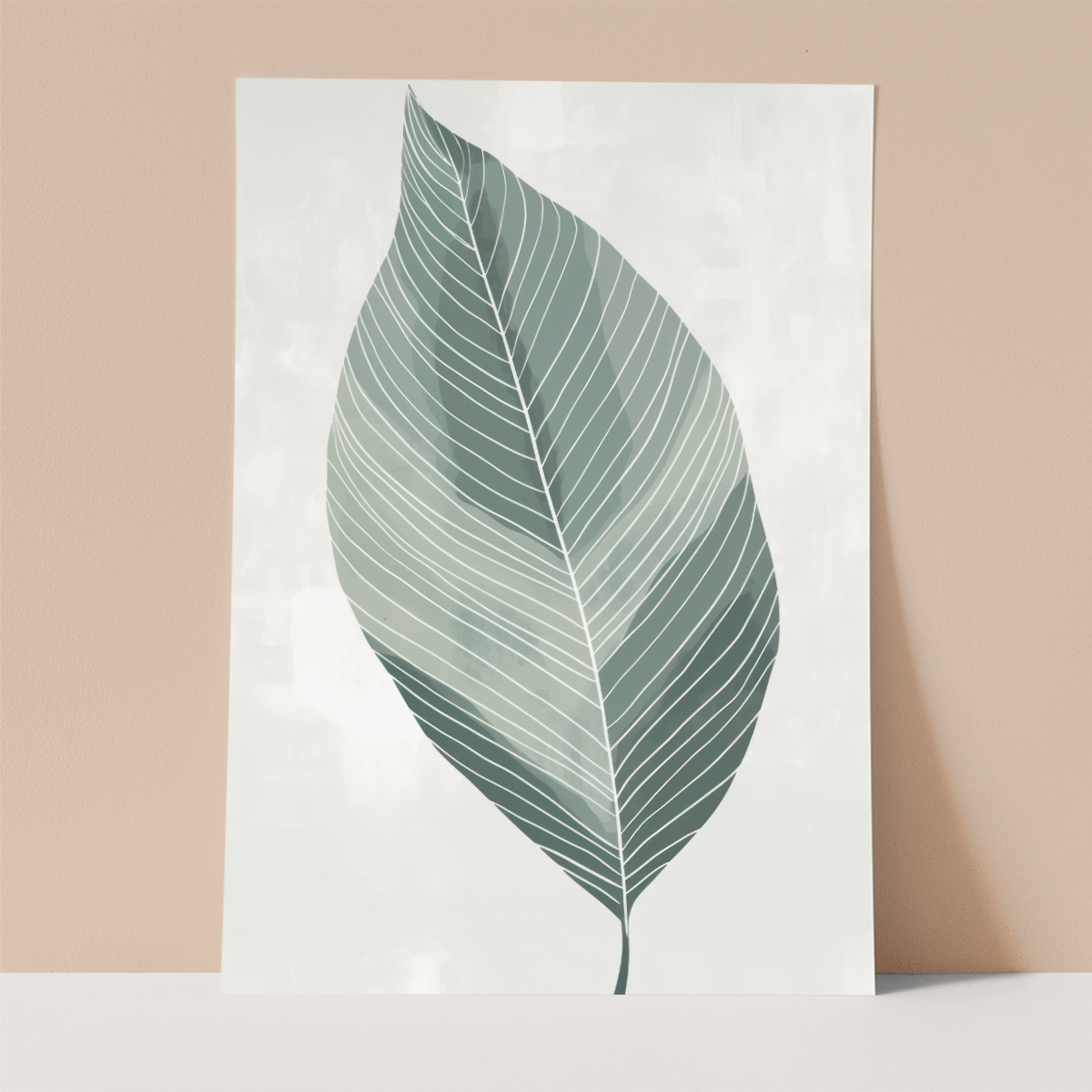 Minimal leave Wall print