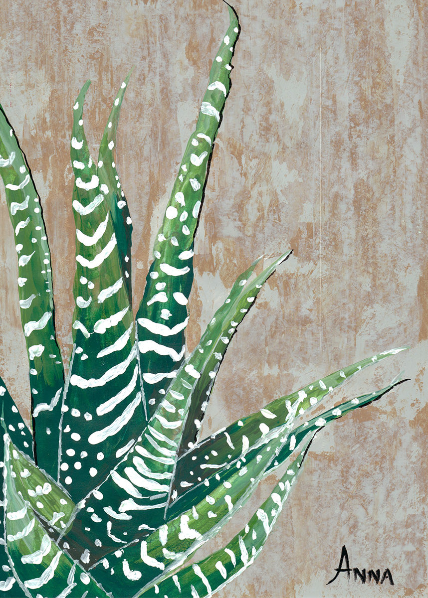 Zebra Plant Wall print