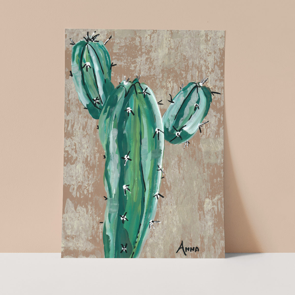 Blue Candle Wall print