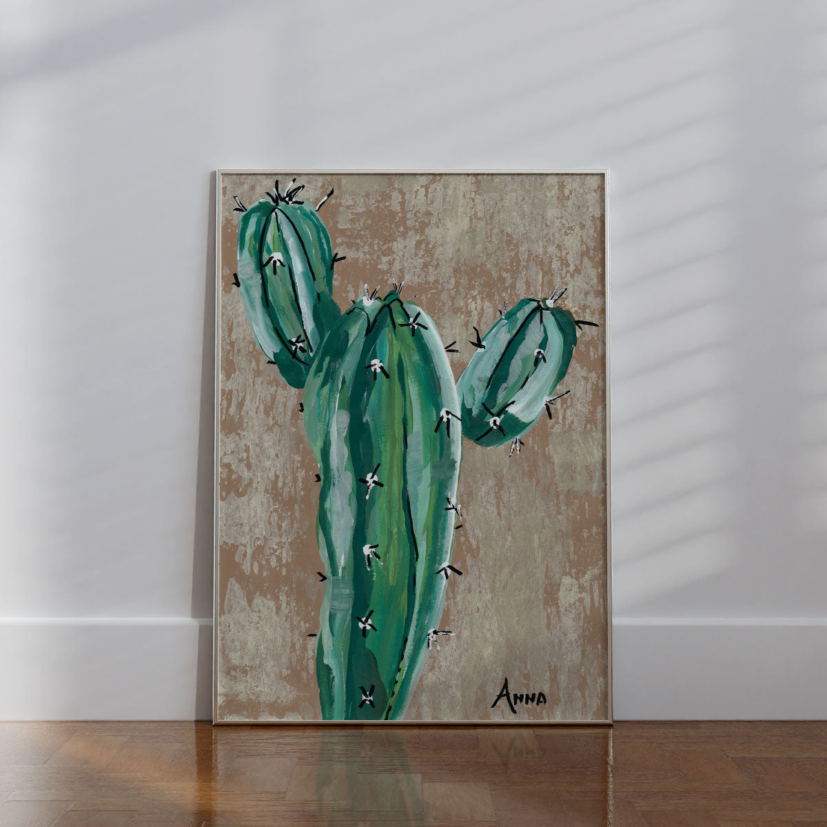 Blue Candle Wall print