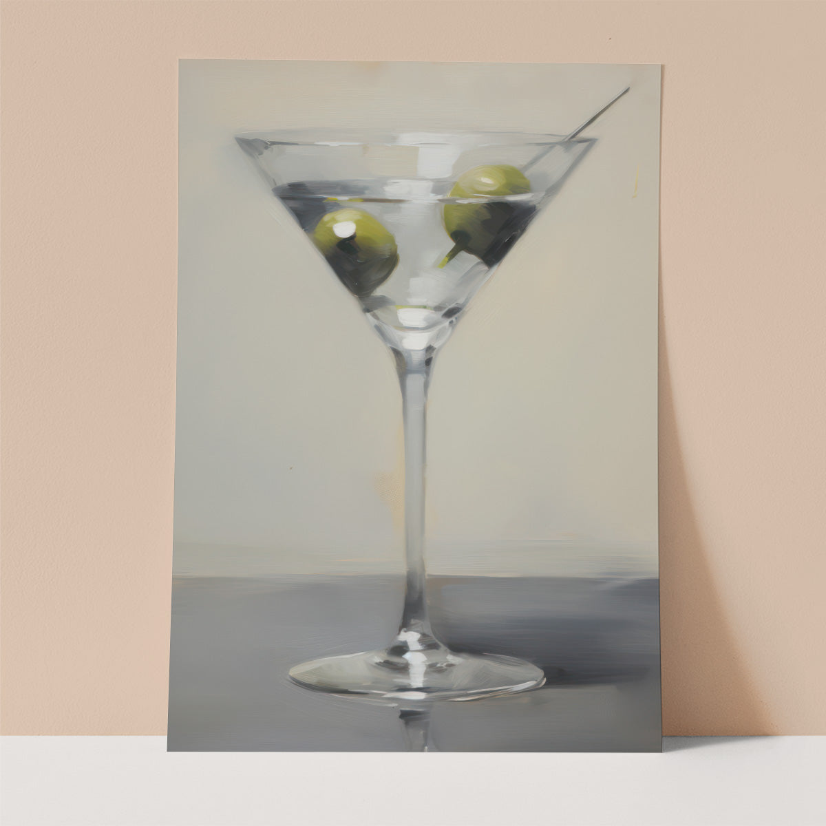 Artistic Martini Wall print