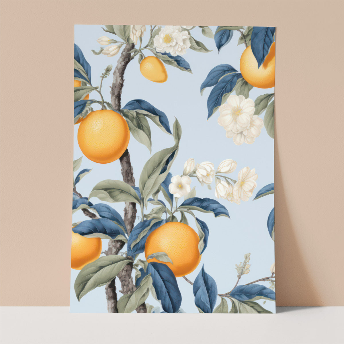 Blooming Fruit Wall print