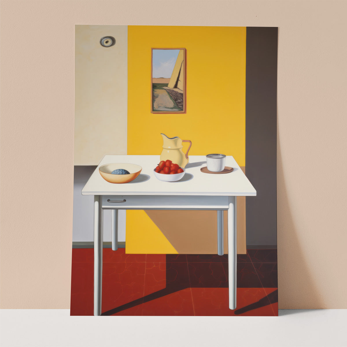 Yellow Wall Wall print