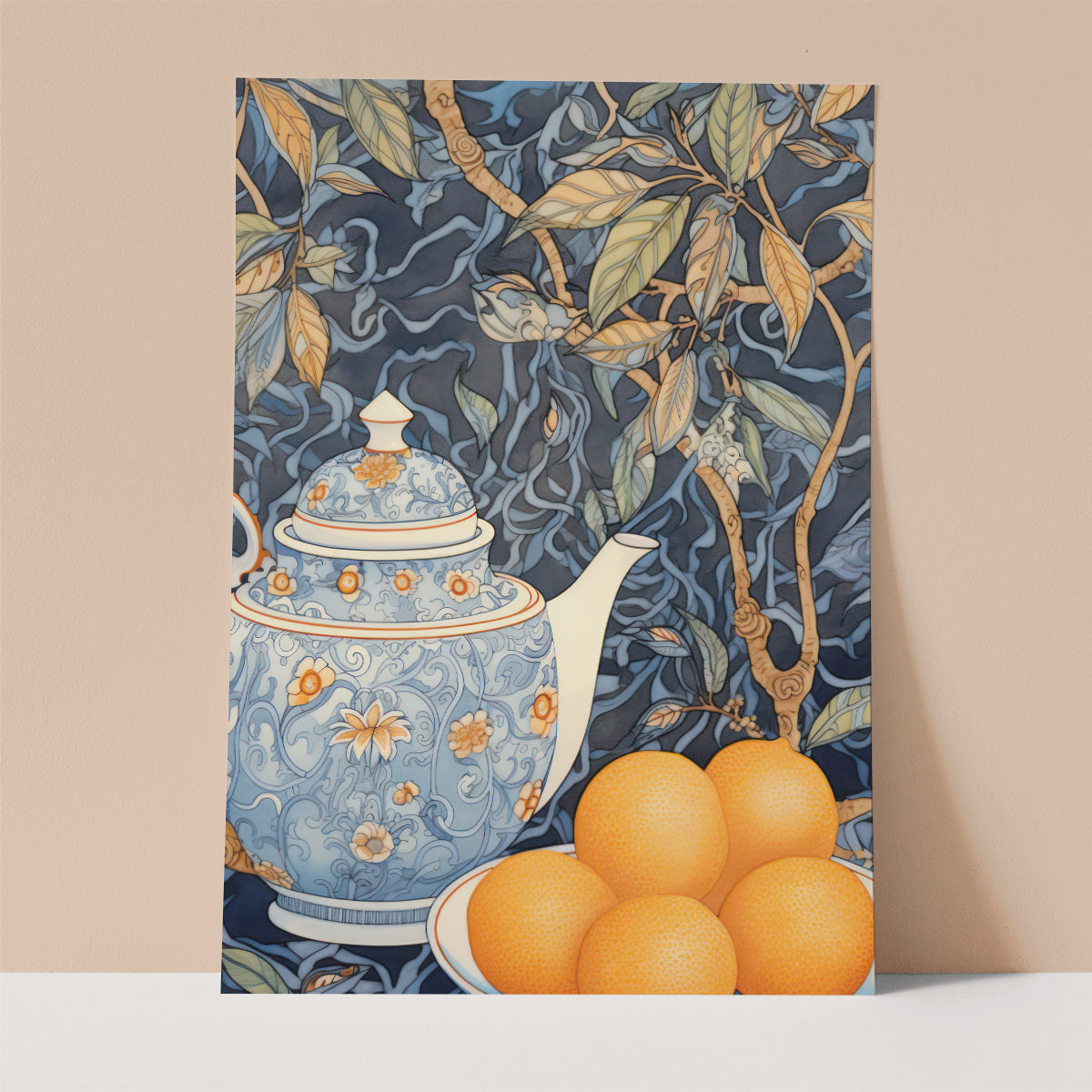 Japanese Tea Pot Wall print