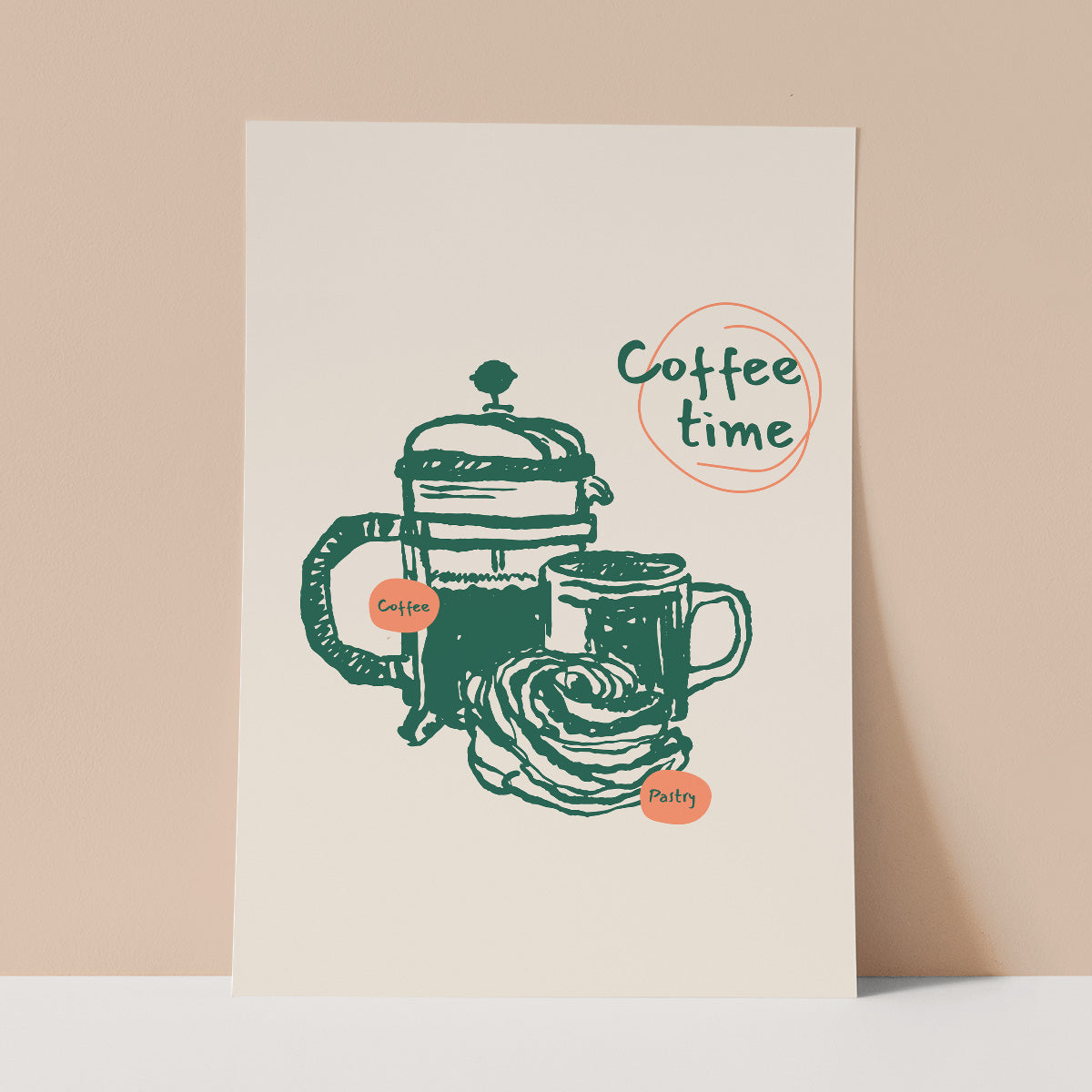 Coffee Time Wall Print