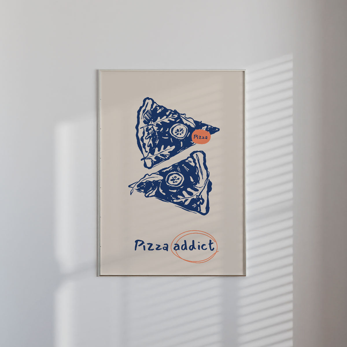Pizza Addict Wall Print