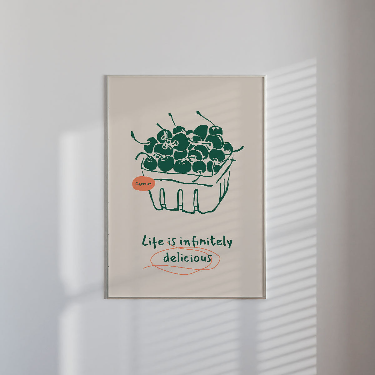 Life is infinitely delicious Wall Print