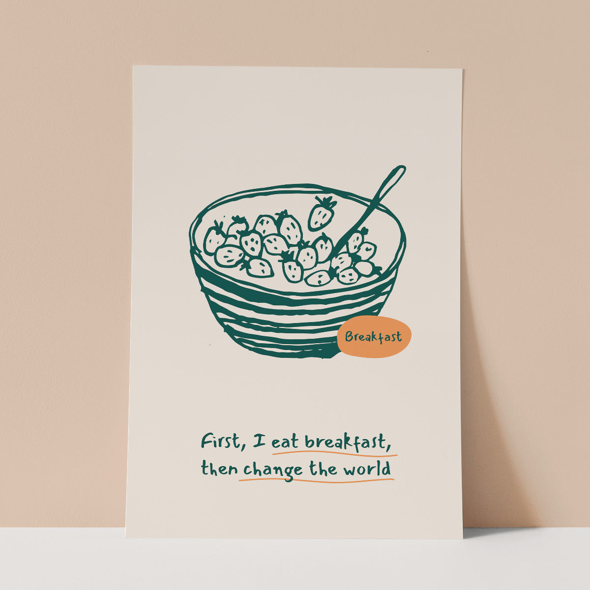 Breakfast Wall Print