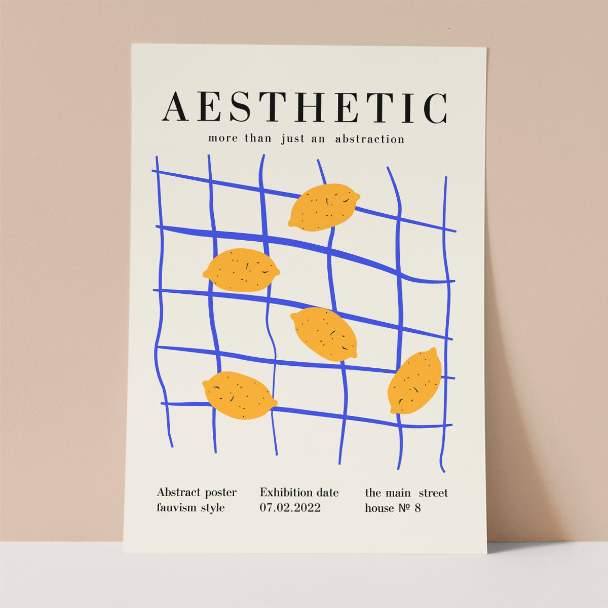 Abstract Lemons Wall print