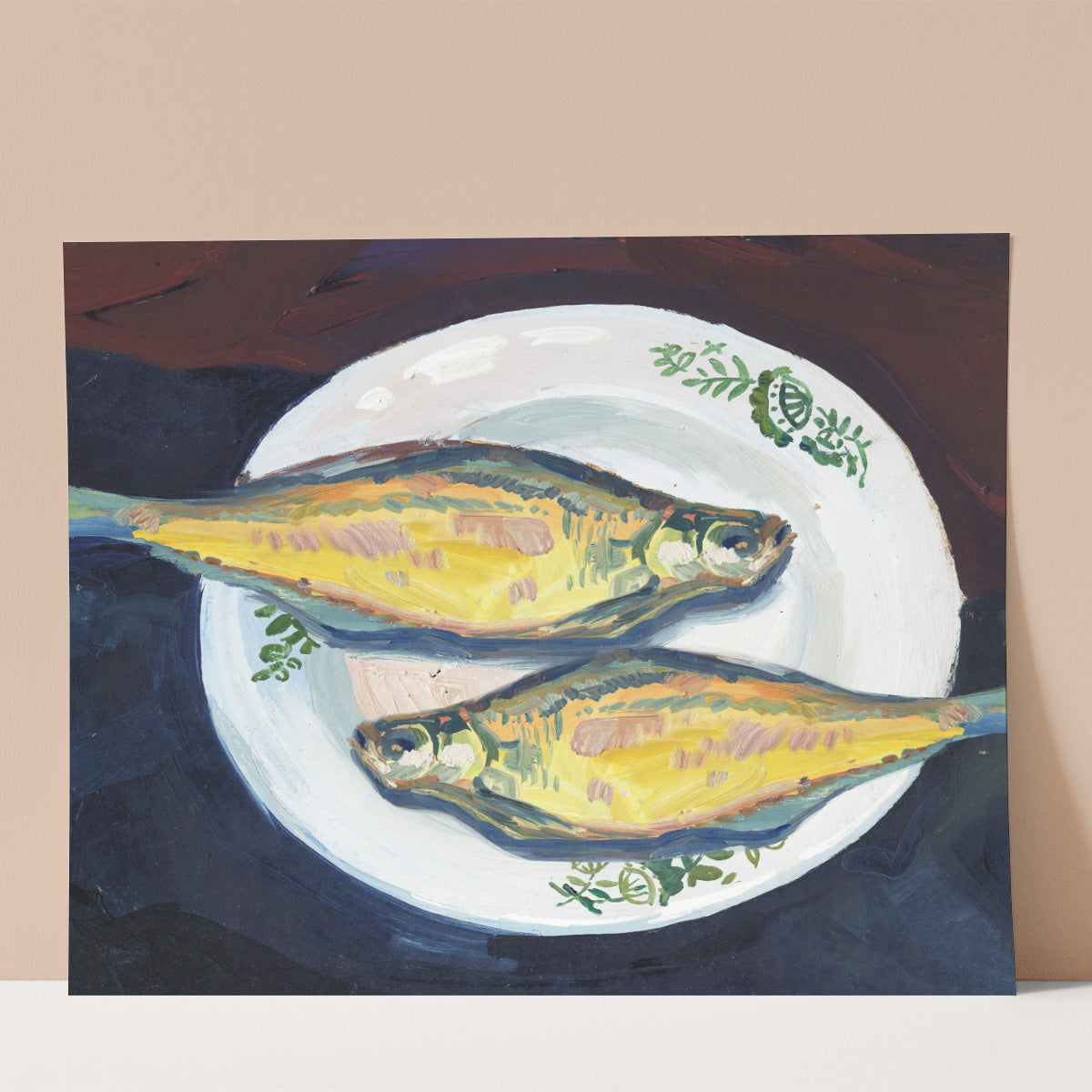 Fish on Plate Wall print
