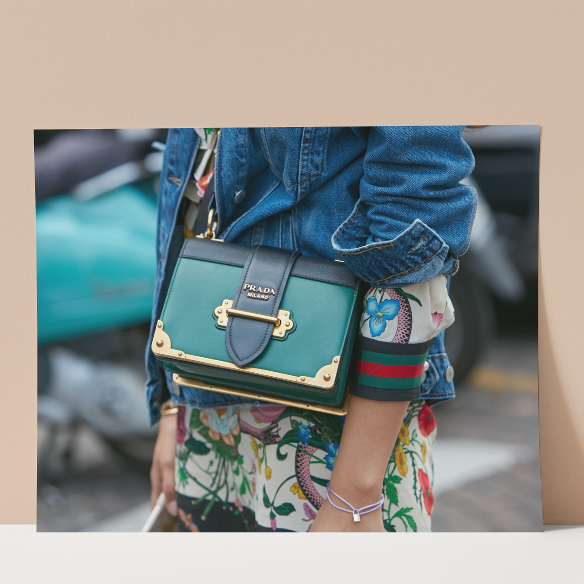 Green Prada Bag Wall print