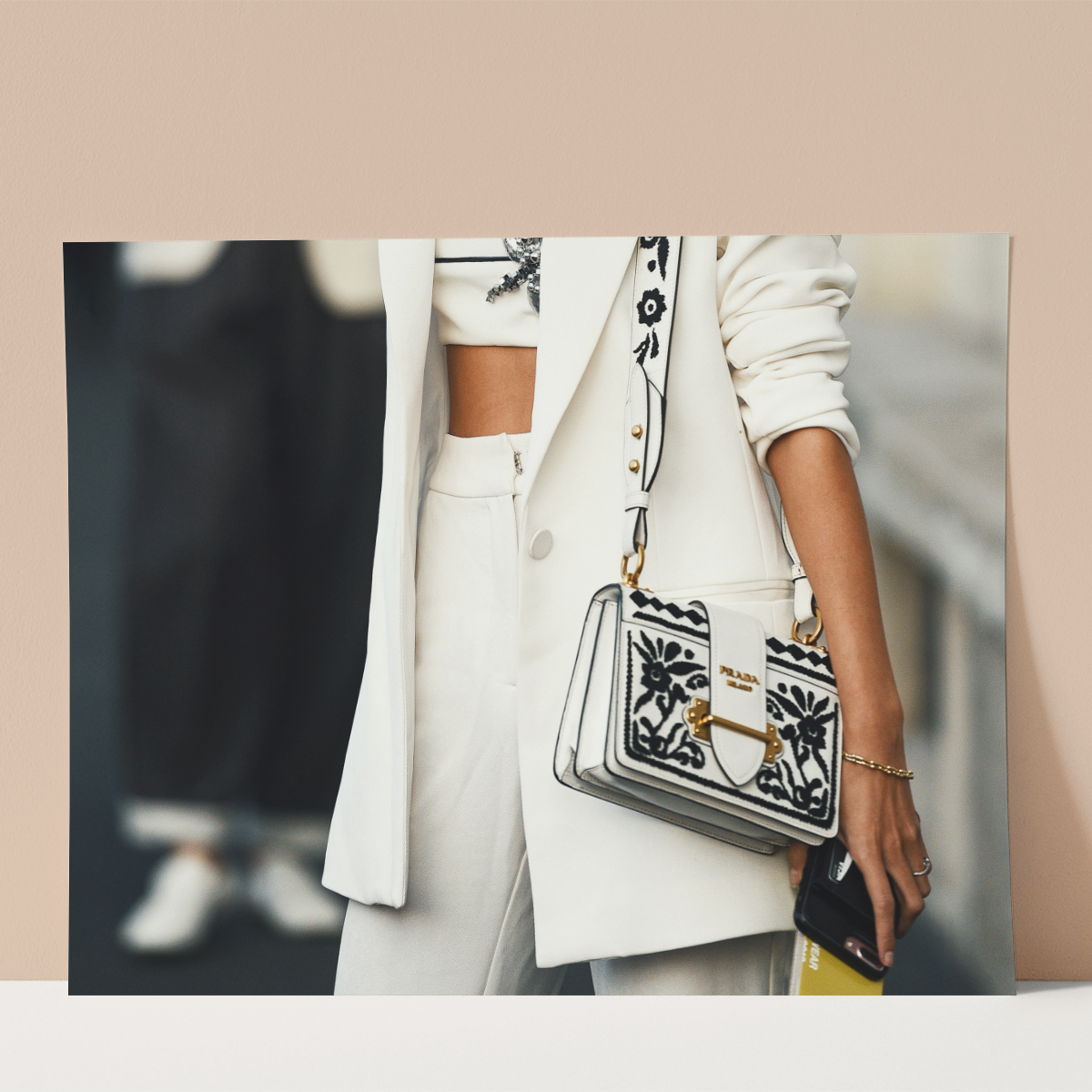 White Crop and Prada Bag Wall print