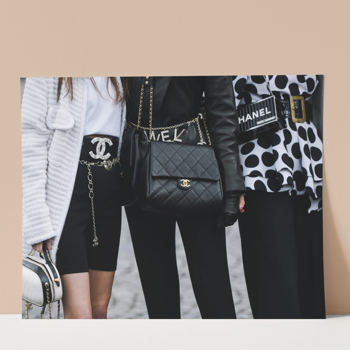 Black and White fashion Wall print