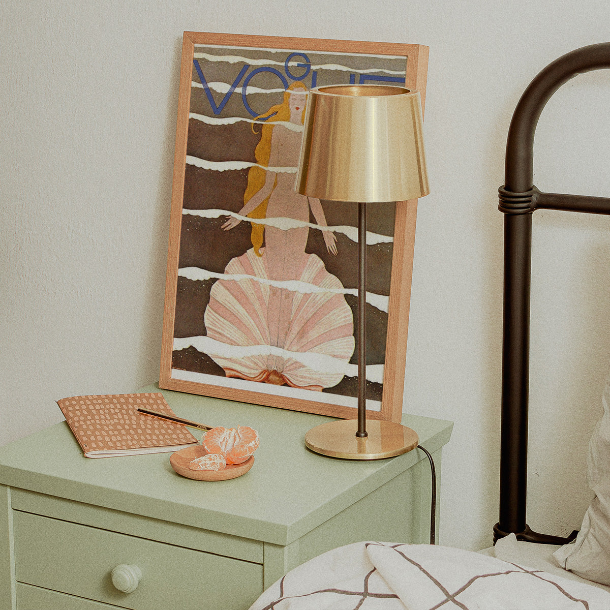 Vogue Woman and sea Wall print