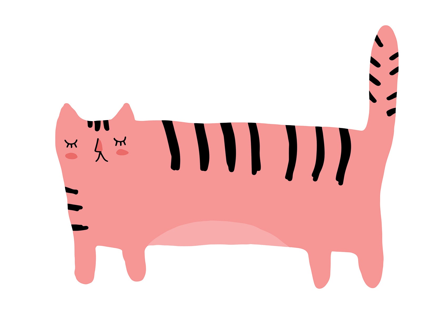 Sleepy Cat Wall print