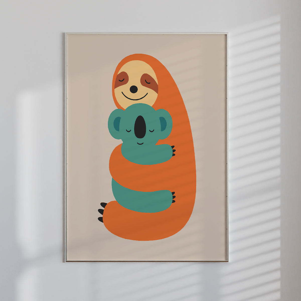 Sloth & Koala Wall print