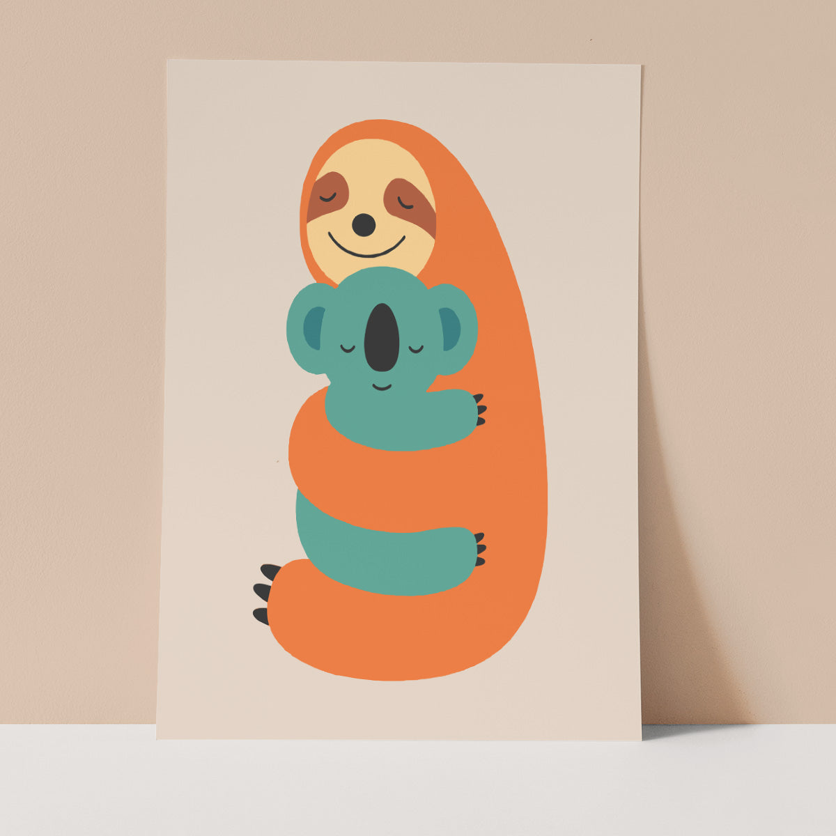 Sloth & Koala Wall print