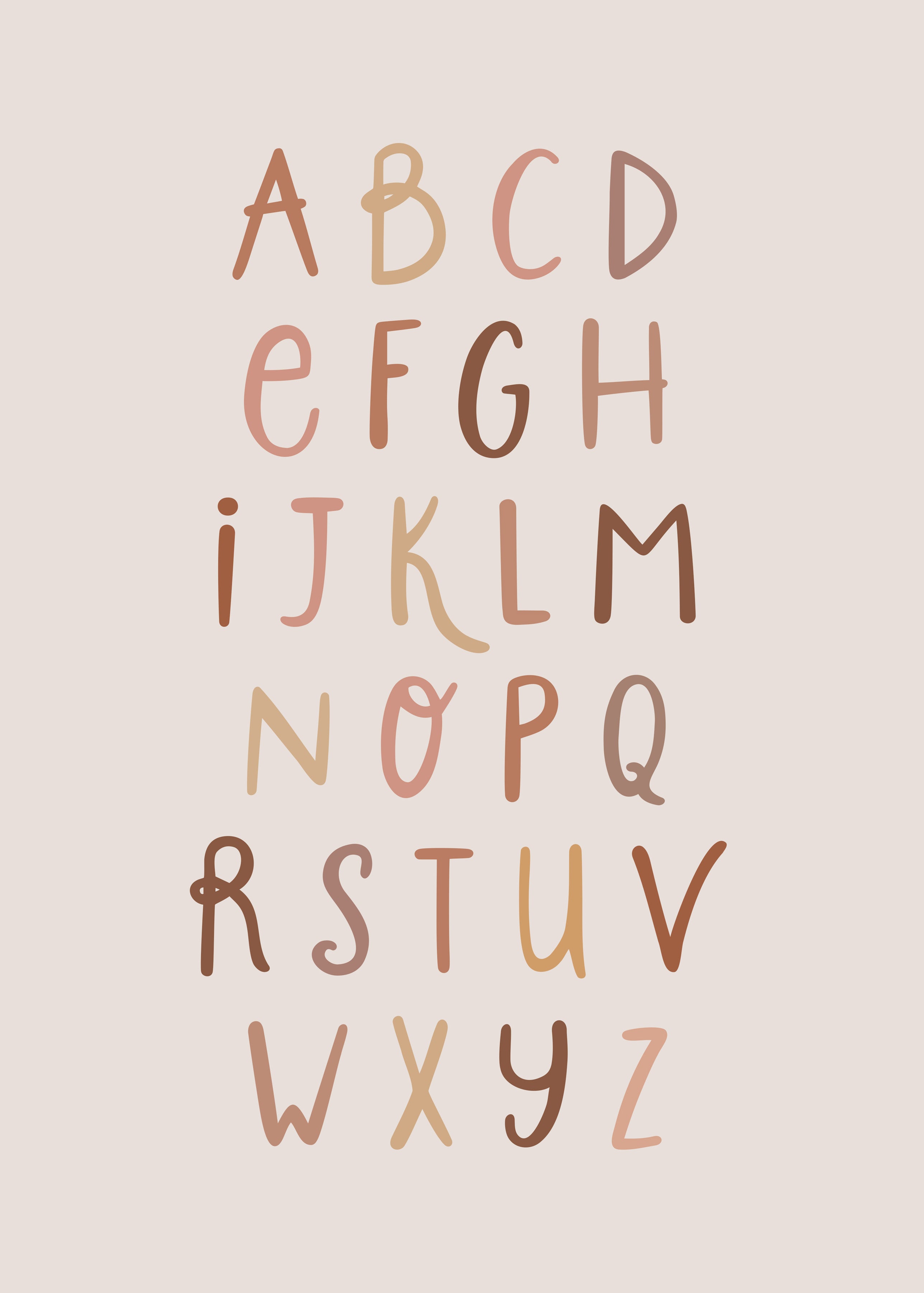 Alphabet Wall print