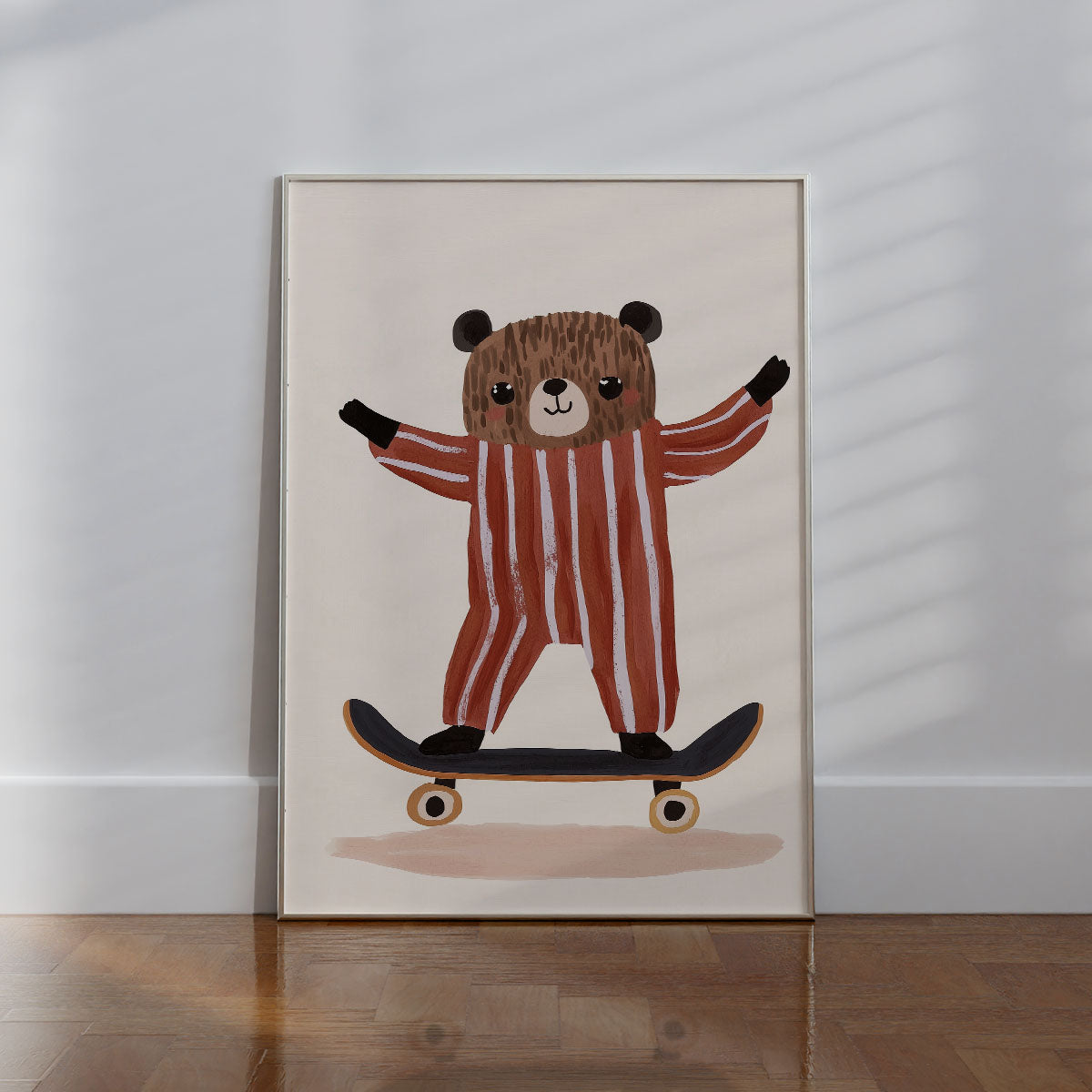 Skater Bear Wall print