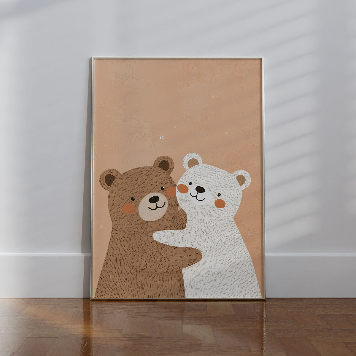 Hugging Bears Wall print