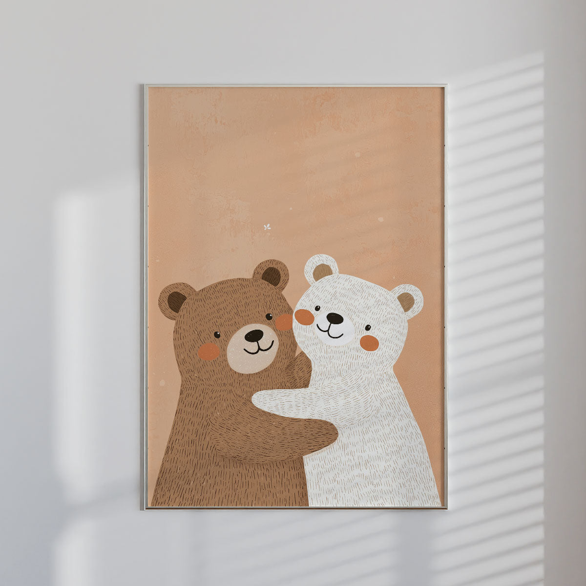 Hugging Bears Wall print