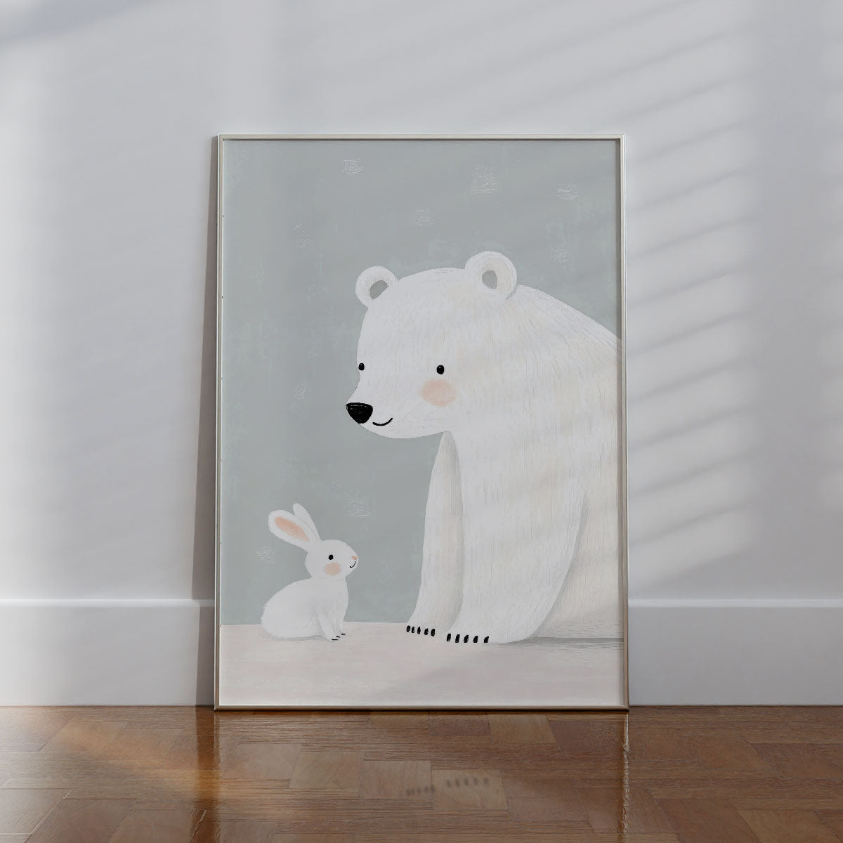 Bear and Bunny Wall print