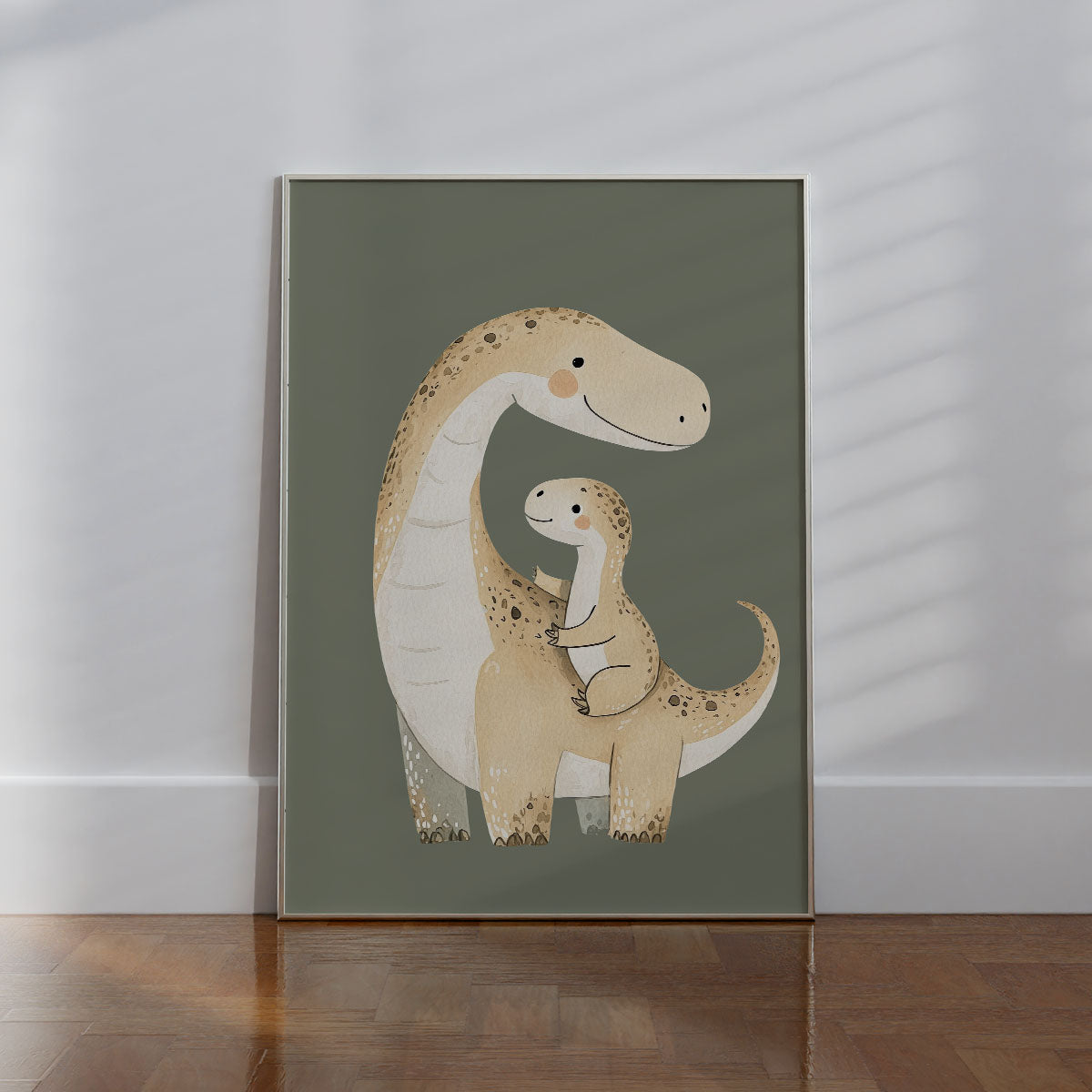 Dino Dad & Son Wall print